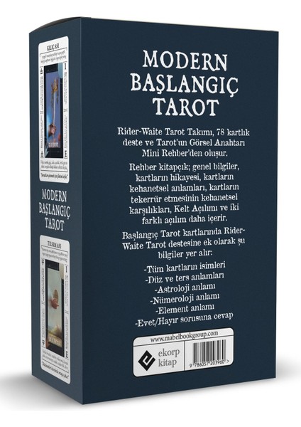 Modern Başlangıç Tarot - Arthur Edward Waite 96 Sayfa Türkçe Yayın 2023 fiyatları
