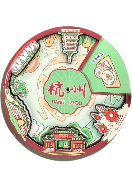 0130ÇIN Hangzhou Seyahat Hediyelik Buzdolabı Çıkartmaları (Yurt Dışından)