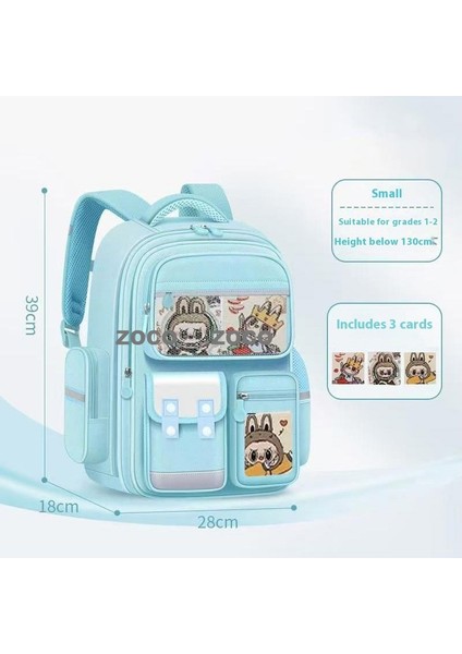 Çocuk Okul Çantası Ilkokul Öğrencileri Bir, Iki, Üç Ila Altı Sınıflar Büyük Kapasiteli Sevimli Raglan Desen Omuz Sırt Çantaları (Yurt Dışından)