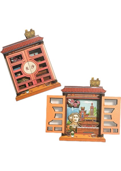 0152CHANGSHA, Çin Seyahat Hatırası Buzdolabı Çıkartmaları (Yurt Dışından)