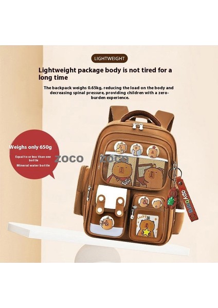 Kapi Bara Karikatür Ilkokul Öğrencileri Okul Çantası 1-6 Sınıflar Büyük Kapasiteli Çocuk Omuz Çantası Giymek (Yurt Dışından) modelleri