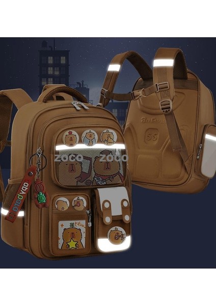 Kapi Bara Karikatür Ilkokul Öğrencileri Okul Çantası 1-6 Sınıflar Büyük Kapasiteli Çocuk Omuz Çantası Giymek (Yurt Dışından) fırsatları