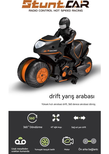 Çocuk Drift Dublör 2.4g Döner Yüksekt Erkek Oyuncak (Yurt Dışından) fırsatları