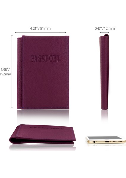 OT145 Hakiki Deri Pasaport Kılıfı - Seyahat Cüzdanı