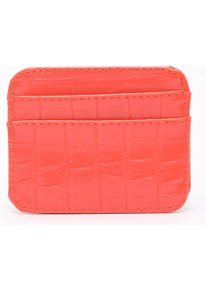 Turuncu SHK181 Kroko Suni Deri, 4 Kartlık ve Para Bölmeli, Unisex Kartlık fiyatları