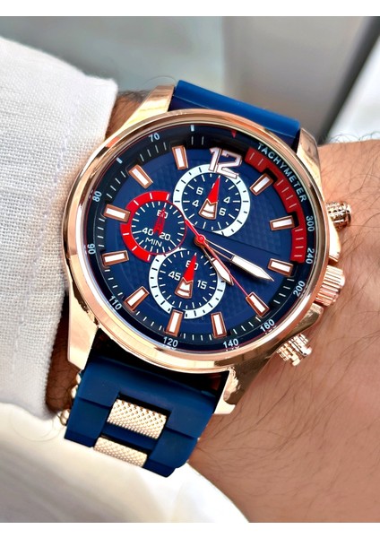 Lacivert Renk Erkek Kol Saati Babalar Günü Hediyesi