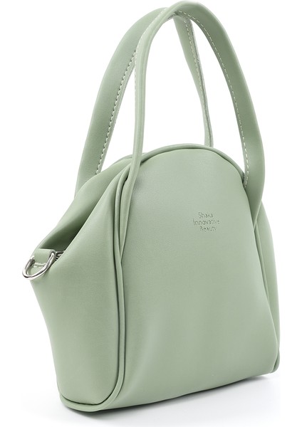Mint Yeşil SHK132 Suni Deri, Fermuarlı Tek Bölmeli, Çıtçıt Detaylı ,el, Kol ve Omuz Çantası fiyatları