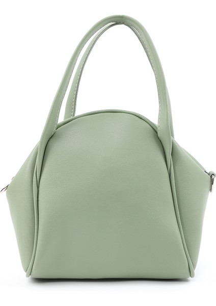 Mint Yeşil SHK132 Suni Deri, Fermuarlı Tek Bölmeli, Çıtçıt Detaylı ,el, Kol ve Omuz Çantası modelleri