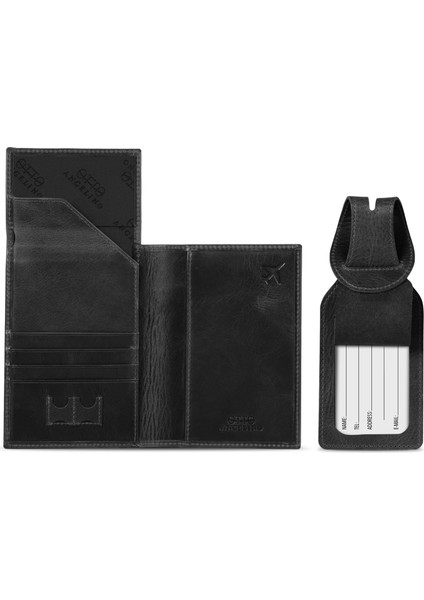 OT142 Hakiki Deri Pasaport Kılıfı - Seyahat Cüzdanı