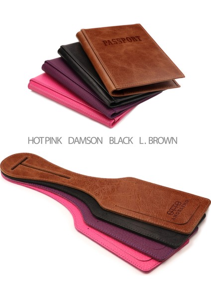 OT142 Hakiki Deri Pasaport Kılıfı - Seyahat Cüzdanı