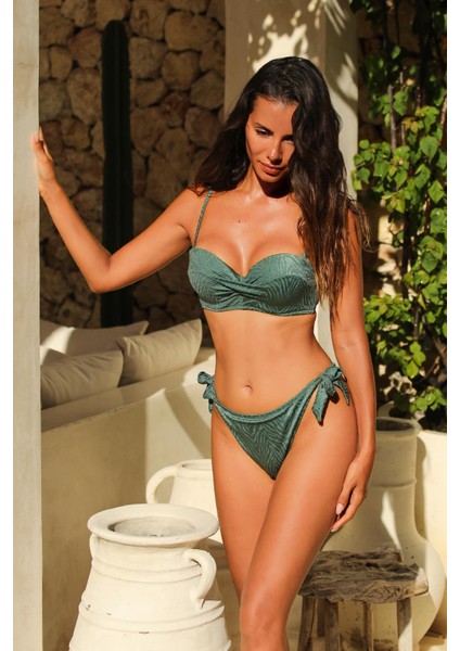 Bali Yeşil Dolgulu Straplez Push-Up Bikini Takım fiyatları