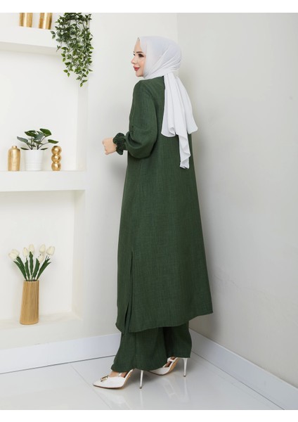 Kadın Uzun Ikili Tesettür Tunik Takım modelleri