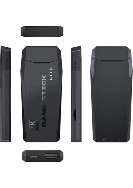 Leons 2.4g Uyumlu Kablosuz Çift Kol Oyunlar 4K Game Stick 3500 Oyun Atari Oyun