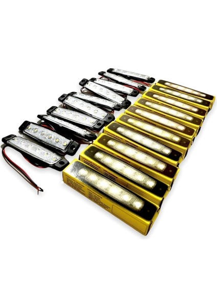 6 Ledli Beyaz Parmak Lamba 12V Universal Araç Aydınlatma İçin Yüksek Performans modelleri