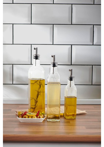 Voca 250 ml Metal Kapaklı Tıpalı Cam Yağlık 151006 fırsatları