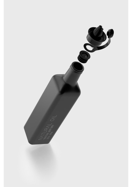 Urla Yazı Desenli 500 ml Cam Yağlık 152073 Mat Siyah modelleri