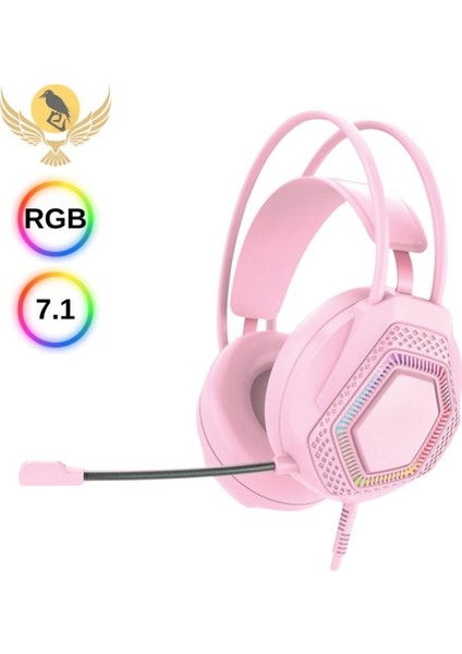 Rainwork 7.1 A Rgb Profesyonel Gaming Mikrofonlu Pc Ps Xbox Işıklı Rengarenk Gamer Oyuncu Kulaklığı indirimleri