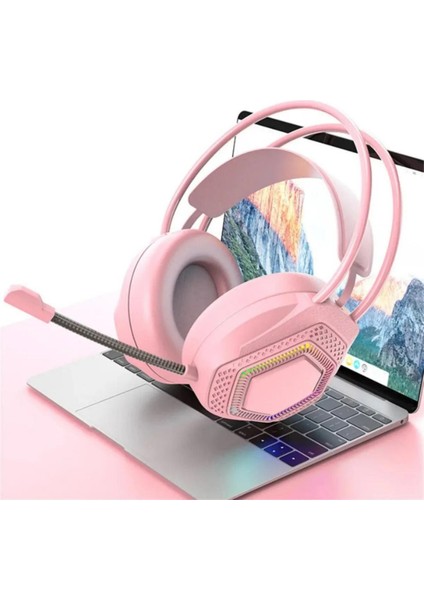 Rainwork 7.1 A Rgb Profesyonel Gaming Mikrofonlu Pc Ps Xbox Işıklı Rengarenk Gamer Oyuncu Kulaklığı
