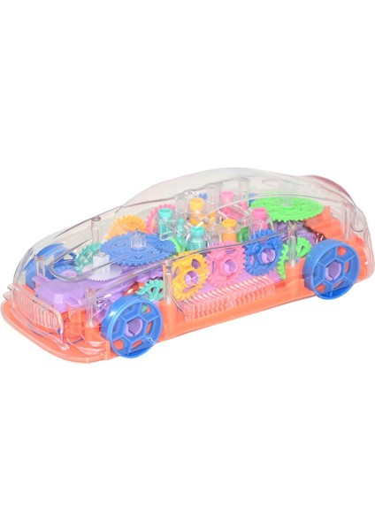 Vardem Müzikli Işıklı Şeffaf Oyuncak Araba 20 cm Renkli Tasarım 3-6 Yaş İçin fiyatları