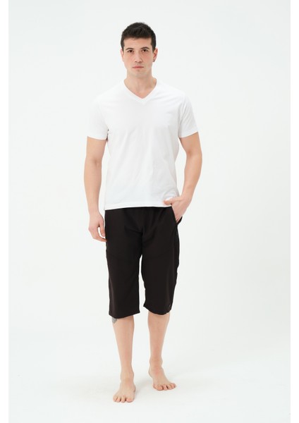 Erkek Uzun Deniz Şortu 2827-25 Siyah fırsatları