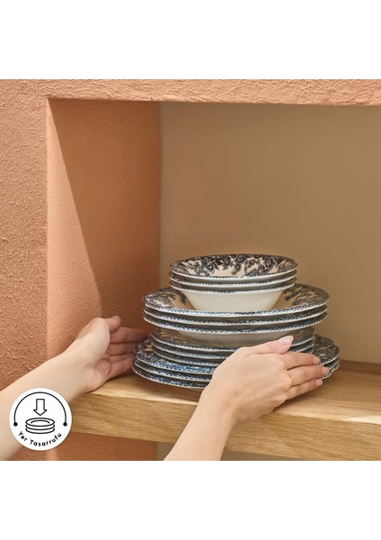 Melora 24 Parça 6 Kişilik Yemek Takımı