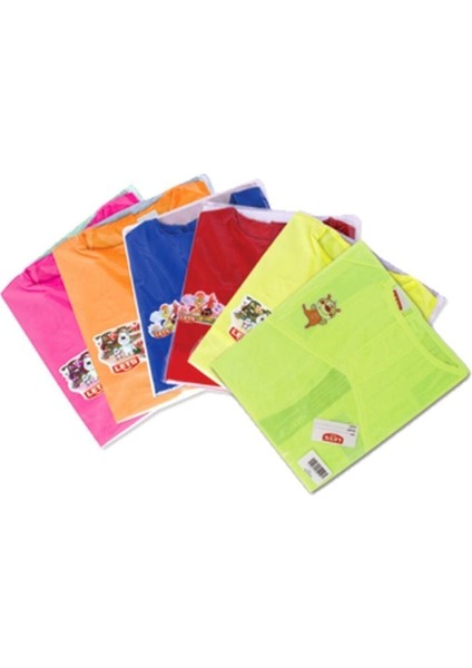 Boyama Önlüğü 5 Renkli S Beden Eğlenceli Tasarım L42790 Çocuklar İçin