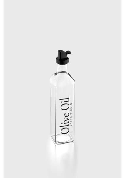 Oslo Yazı Desenli 500 ml Siyah Kapaklı Cam Yağlık 152002 fiyatları