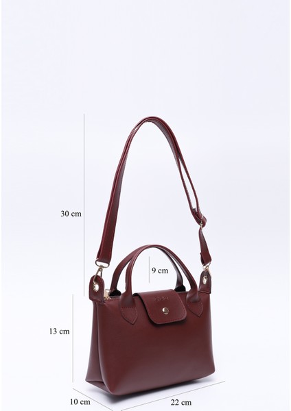 Bordo SHK135 Suni Deri, Tek Bölmeli, Çift Askılı El, Kol ve Çapraz Omuz Çantası fiyatları
