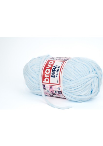 Bera Kadife Iplik 100 gr 120 Metre (Renk Kodu: 926) Uçuk Mavi