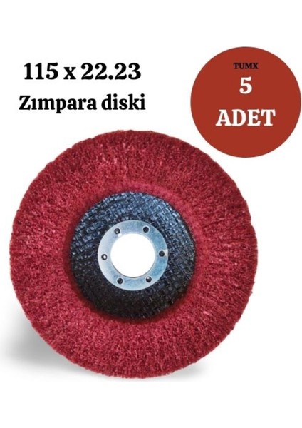 Zımpara Taşı 115X22.23 Zımpara Diski (5 Adet)