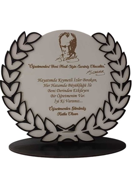 Öğretmenler Günü Hediyesi Ahşap Büyük Boy Plaket fiyatları