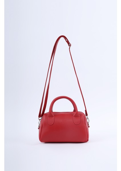 Kırmızı SHK184 Suni Deri ,fermuarlı Tek Bölmeli ,askılı El, Kol ve Omuz Çantası fırsatları