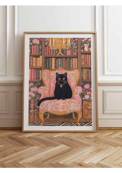 Kahverengi Ahşap Çerçeveli Tekli Poster Tablo TK/806