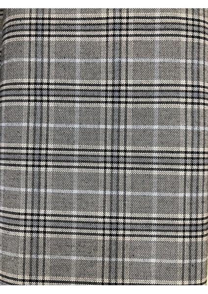 Ekose Gabardin Kumaş-Likralı-Etek, Pantolon, Elbise
