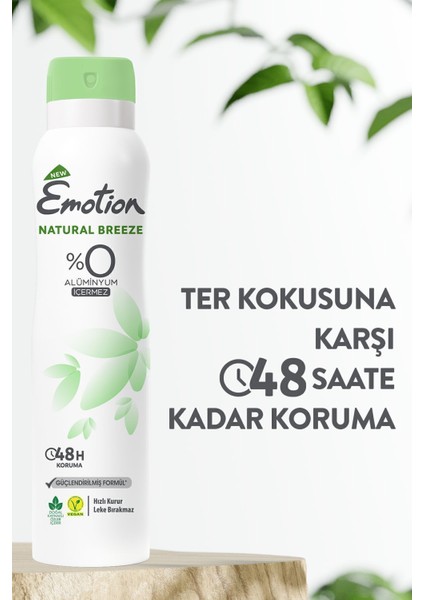Natural Breeze Kadın Deodorant 3 x 150 ml fırsatları