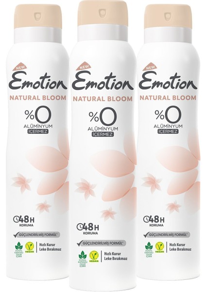 Natural Bloom Kadın Deodorant 3 x 150 ml modelleri
