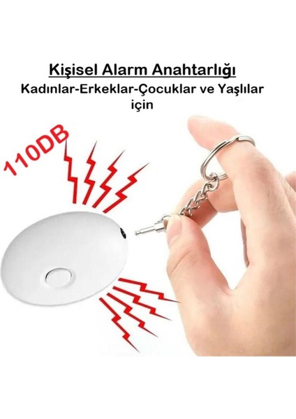 Shopfast Deprem Acil Durum Alarmı Kişisel Güvenlik Alarmı Anahtarlık Enkaz Düdüğü Panik Butonu