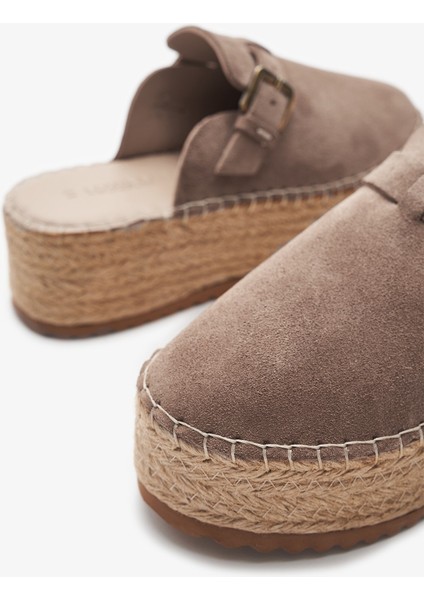 Elira Sigaro Hakiki Deri Kadın Espadril Terlik indirimleri
