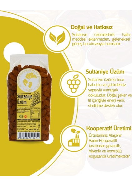Sultaniye Kuru Üzüm 500 Gr. fırsatları