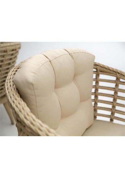 Linda Rattan Bahçe Balkon Oturma Grubu (3+1+1+MASA+2 PUF) indirimleri