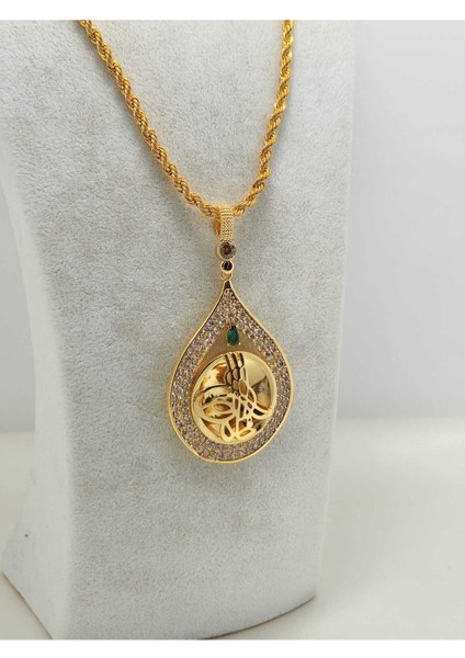 22 Ayar Altın Kaplama Yarım Altın Uyumlu Çerçeve Kolye fırsatları