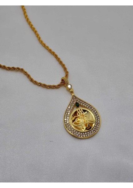 22 Ayar Altın Kaplama Yarım Altın Uyumlu Çerçeve Kolye indirimleri