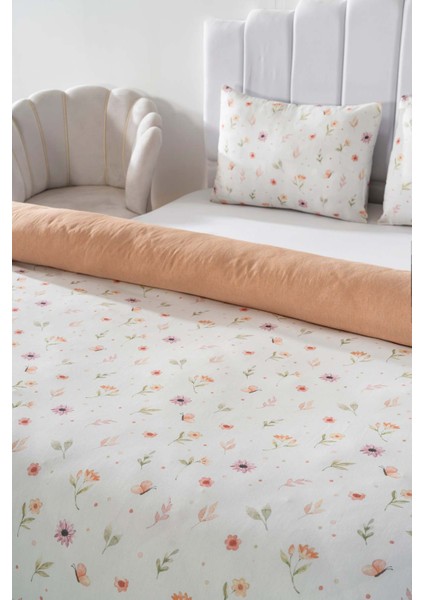 Soft Çiçekli Çift Kişilik Nevresim Takımı Pamuklu modelleri