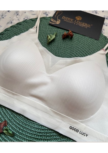 Valentina Fitilli Ince Askılı Hafif Destekli Kopçasız Dikişsiz Lazer Kesim Bralet/sütyen/büstiyer fırsatları