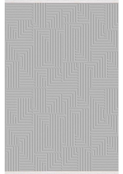 Grande 2009A Gri Yumuşak Dokulu Modern Salon, Mutfak, Oturma, Çocuk Odası Halısı