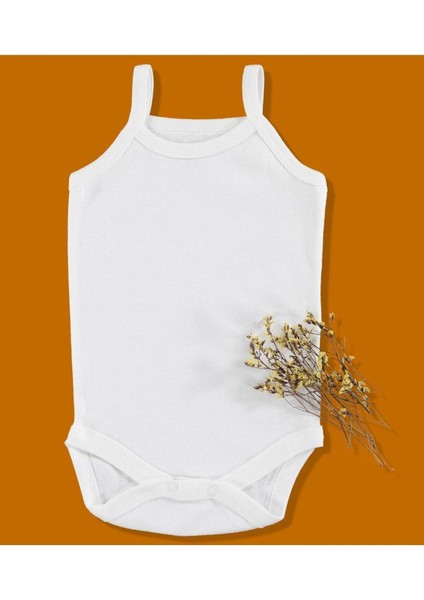 Unisex 5li İp Askılı Body Çıtçıtlı Bisiklet Yaka