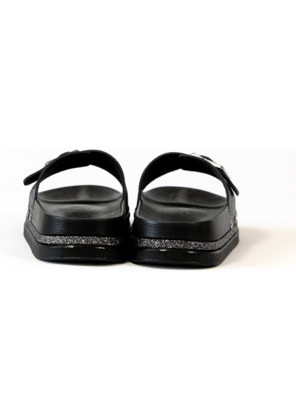 .simli Siyah Comfort Kadın Terlik