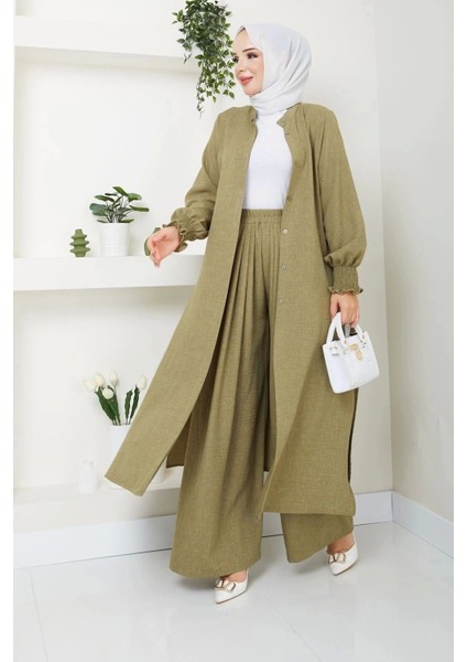 Kadın Uzun Ikili Tesettür Tunik Takım