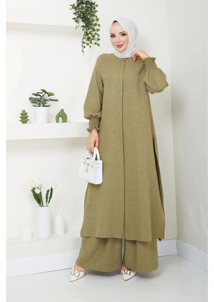 Kadın Uzun Ikili Tesettür Tunik Takım modelleri