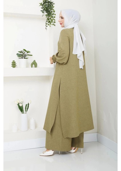 Kadın Uzun Ikili Tesettür Tunik Takım fırsatları